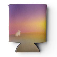 Niedliches Weißes Kaninchen auf Grassy Hill bei So