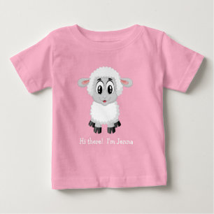 Niedliches weißes Lamm   Sheep Baby T - Shirt