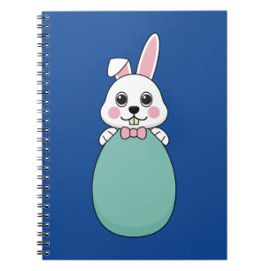 Niedliches Weißes Ostereier Notizblock