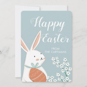 Niedliches Weißes sonniges Blume Ostern Feiertagskarte