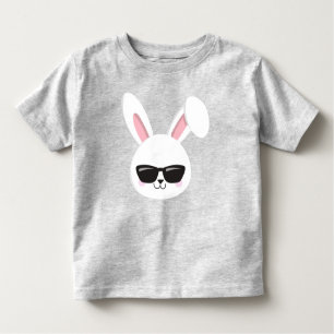 Niedliches, weißes, sonniges, sonniges Bunny mit S Kleinkind T-shirt