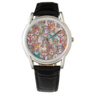 Niedliches Welpen-Mode-Muster Armbanduhr