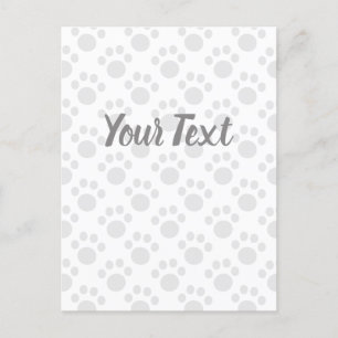 Niedliches Welpenmuster Feiertagspostkarte