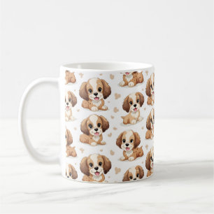 Niedliches Welpenmuster Kaffeetasse