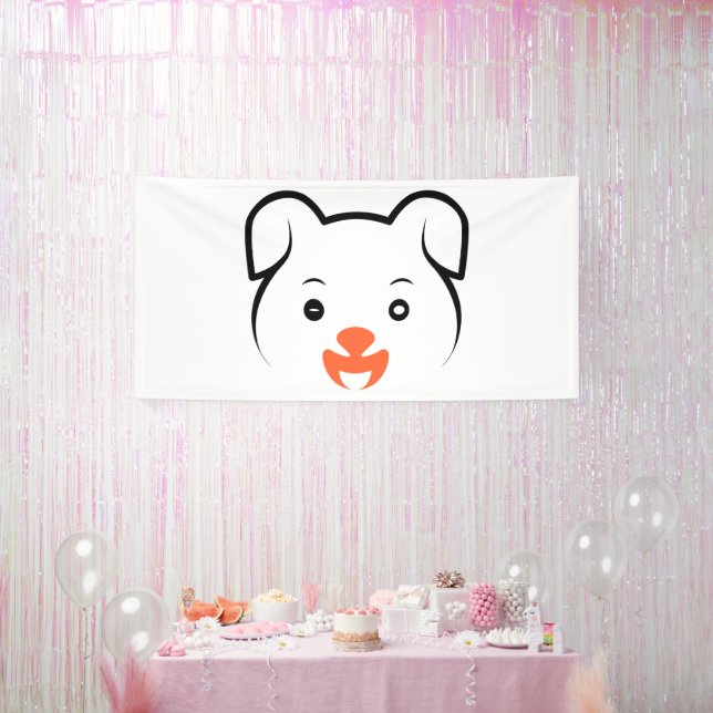 Niedliches Welpenwink Banner (Party)