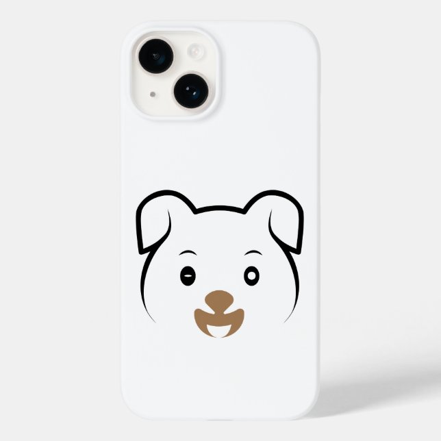 Niedliches Welpenwink Case-Mate iPhone Hülle (Rückseite)