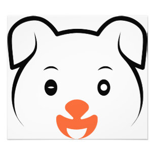Niedliches Welpenwink Fotodruck