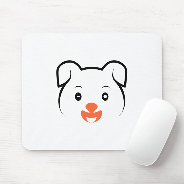 Niedliches Welpenwink Mousepad (Mit Mouse)