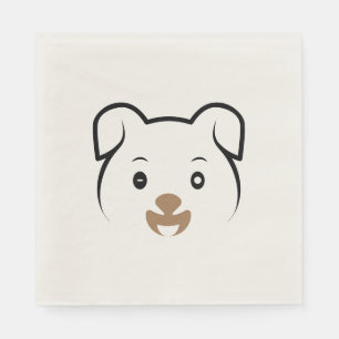 Niedliches Welpenwink Serviette
