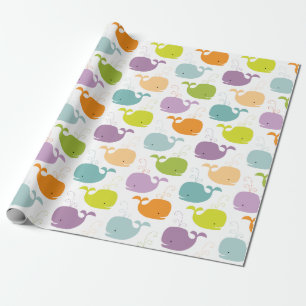 Niedliches Whales Wrapping Paper Geschenkpapier