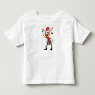 Niedliches Whimsical Dancing Weihnachtsbaum Kleinkind T-shirt