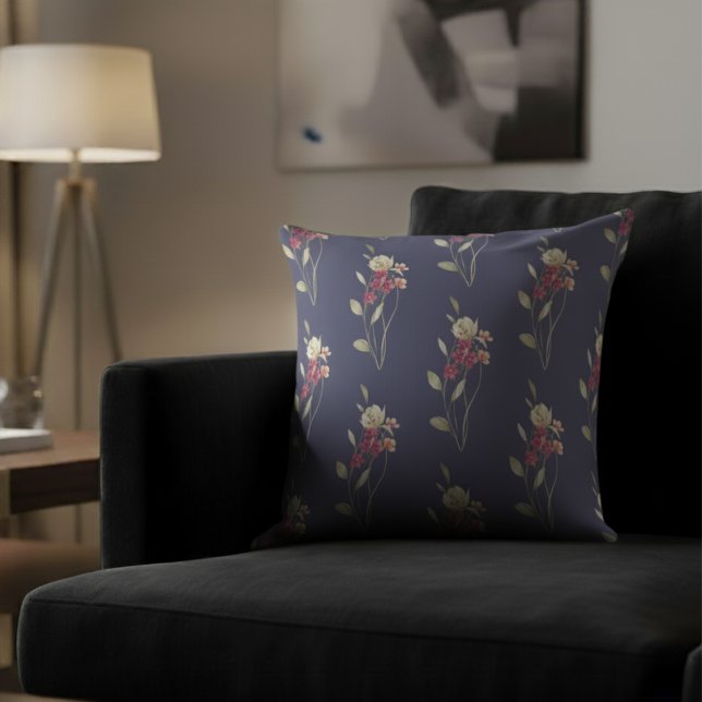 Niedliches Whimsisches Wasserfarbenmuster Blumenmu Kissen (Von Creator hochgeladen)