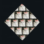Niedliches White Kitten Foto Halstuch<br><div class="desc">Niedliches White Kitten Pet Foto Custom Bandana ist aus einem persönlichen Foto unserer Hauskatze entworfen. Sie ist eine bezaubernde weiße, lange Haar Katze mit einzigartigen schwarzen Markierungen und eine auf ihrem Kinn. Sie trägt einen rosa Bogen auf dem Kopf. Eine tolle Geschenkidee für Katzenliebhaber oder Katzenbesitzer. WÄHLEN SIE IHR EIGENES...</div>