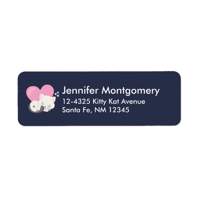 Niedliches White Kitty Cat Schlafen (Vorne)