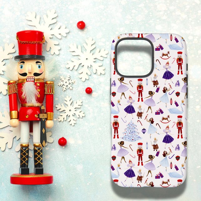 Niedliches White Nutcracker Weihnachtsmuster Case-Mate iPhone Hülle (Von Creator hochgeladen)