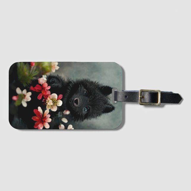 Niedliches wildes Tiergepäck Gepäckanhänger (Vorderseite (Horizontal))