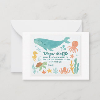 "Niedliches Windelrad | Baby Shower Invitati Mitteilungskarte