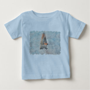 Niedliches Winterhörnchen mit Erdnuss Baby T-shirt