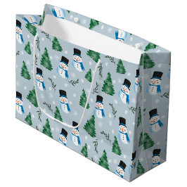 Niedliches Winterschneepatel Große Geschenktüte