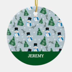 Niedliches Winterschneepatel Keramik Ornament