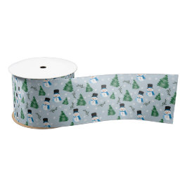 Niedliches Winterschneepatel Satinband