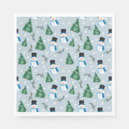 Niedliches Winterschneepatel Serviette