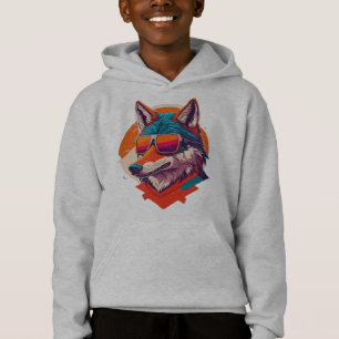 NIEDLICHES WOLF TRAGEN SUNGLASS. HOODIE