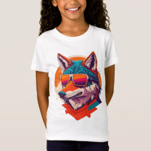 NIEDLICHES WOLF TRAGEN SUNGLASS. T-Shirt