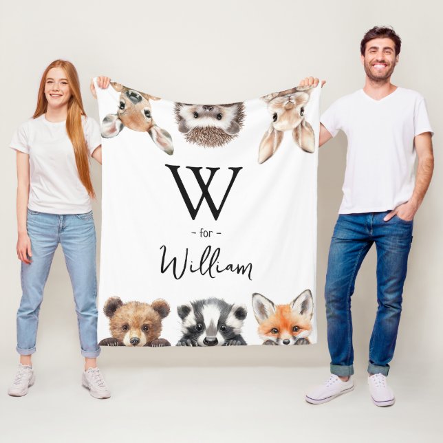 Niedliches Woodland Animations Baby Kinderzimmer R Fleecedecke (Beispiel)