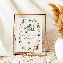 Niedliches Woodland-Neutral-Baby-Dusche Poster