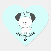 Niedliches Woof Bleibe positiver Winking White Dog