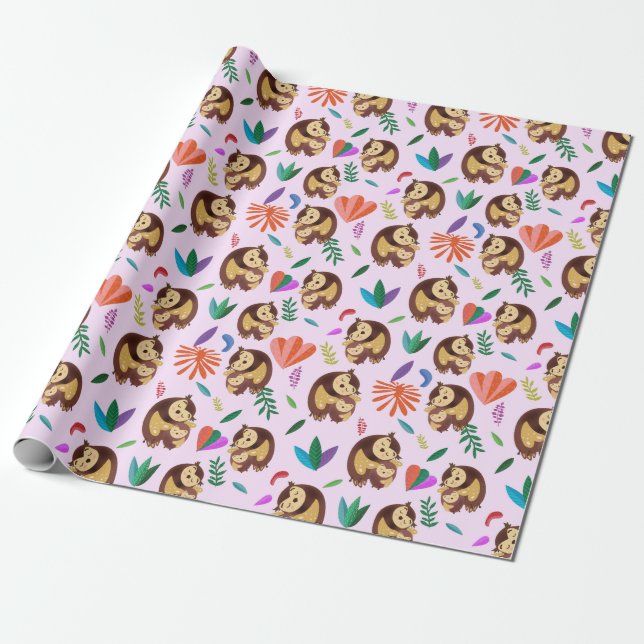 Niedliches Wrapping Paper Geschenkpapier (Ungerollt)