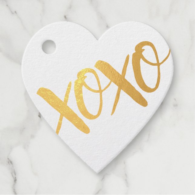 Niedliches XOXO Great Friend REAL FOIL-Geschenk Geschenkanhänger (Vorderseite)