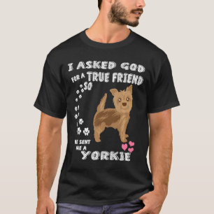 Niedliches Yorkie-Geschenk für Yorkshire Terrier D T-Shirt