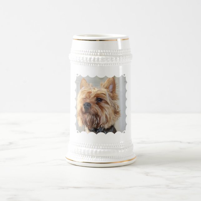 Niedliches Yorkshire-Terrier-Bier Stein Bierglas (Mittel)
