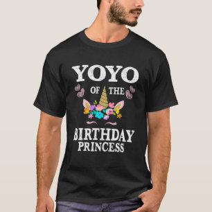 Niedliches Yoyo der Geburtstagsprinzessin Unicorn T-Shirt