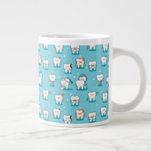 Niedliches Zahnmuster Jumbo-Tasse