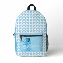 Niedliches Zebra mit Herz und Individuelle Name