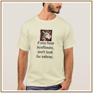 Niedliches Zebra-Zitat T-Shirt