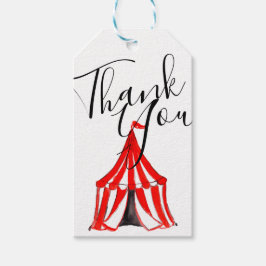 Niedliches Zirkuszelt Kinderspielzeug Party danke Geschenkanhänger