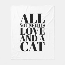 Niedliches Zitat Alles, was Sie brauchen, ist Lieb Fleecedecke