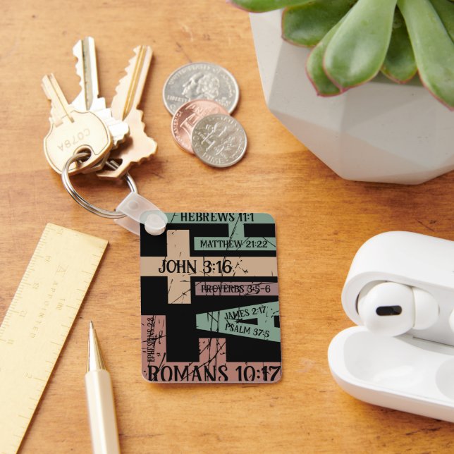 Niedliches Zitat aus der Glaubensbibel - Tipps zur Schlüsselanhänger (Schreibtisch)
