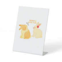 Niedliches Zitat zur Liebe von Bunny Couple - "Hon