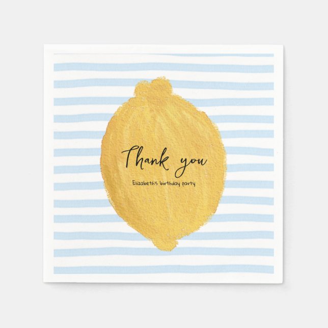 Niedliches Zitronenpapier Napkins für Party Serviette (Vorderseite)