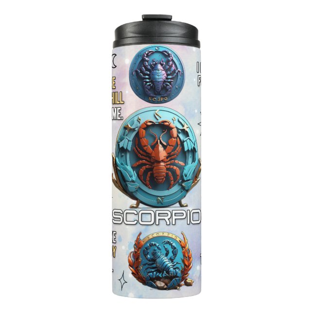 Niedliches Zodiac/Skorpium Thermosbecher (Vorderseite)