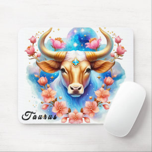 Niedliches Zodiac-Zeichen/Taurus Mousepad