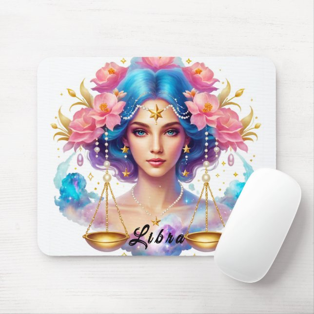 Niedliches Zodiakszeichen/Libra Mousepad (Mit Mouse)