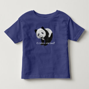 "Niedlichkeitsüberlastung!" mit süßem Panda Kleinkind T-shirt