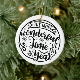 Niedlichste wunderschöne Weihnachtszeit Keramik Ornament