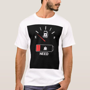 Niedrig brennbar, Kaffee genussvoll Koffein t-Shir T-Shirt